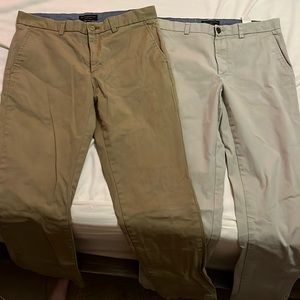 2 pairs of Aiden chinos 32x34